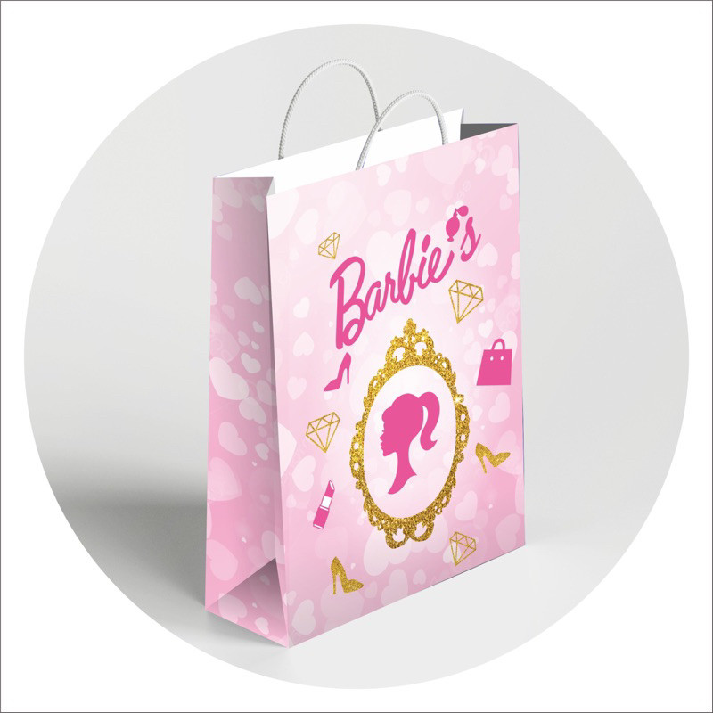 

Party Balon NEW Paper bag/ goodie bag / Tas souvenir Barbie 29x20x7.5cm