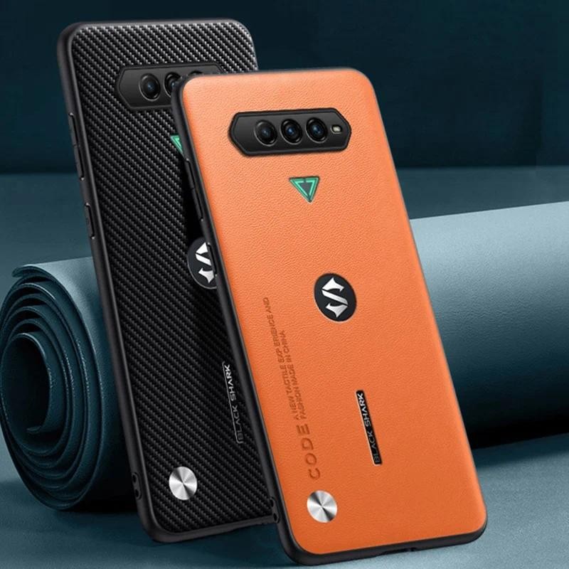 Untuk Xiaomi Black Shark 4 Pro 5 RS Redmi 14C 15C A3 A5 15 Poco C85 case Serat Karbon Kulit Perlindu