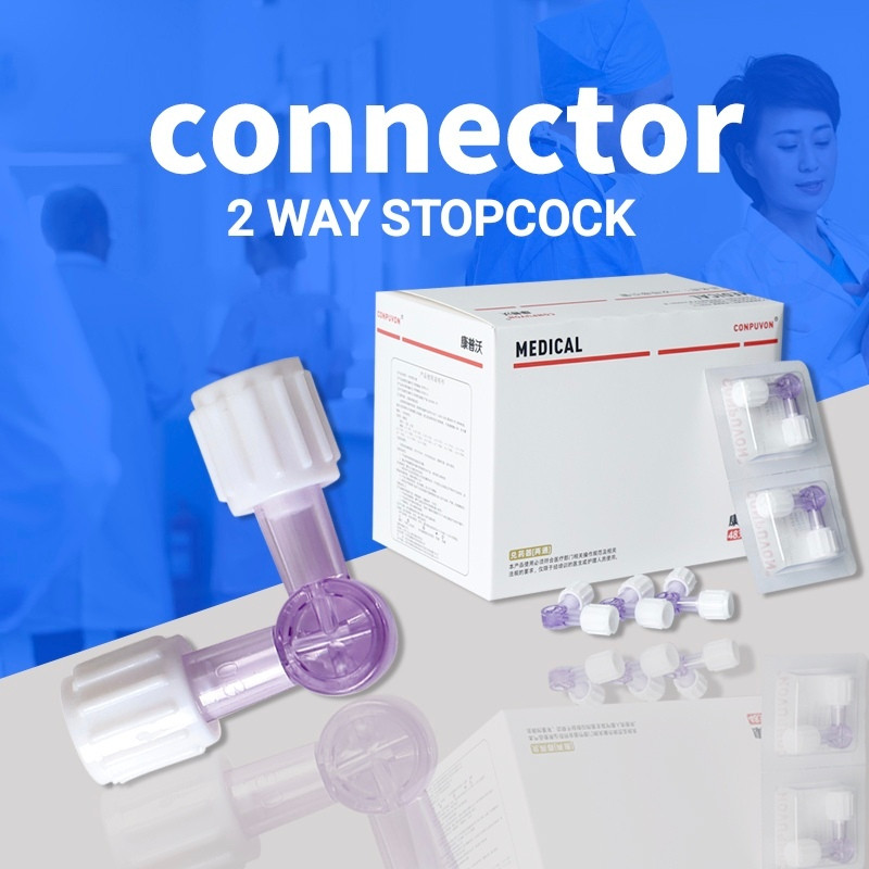 Connector Stopcock Two Way  Water Light Disposable Sterile Medicine Dispenser Infusion Syringe Conve