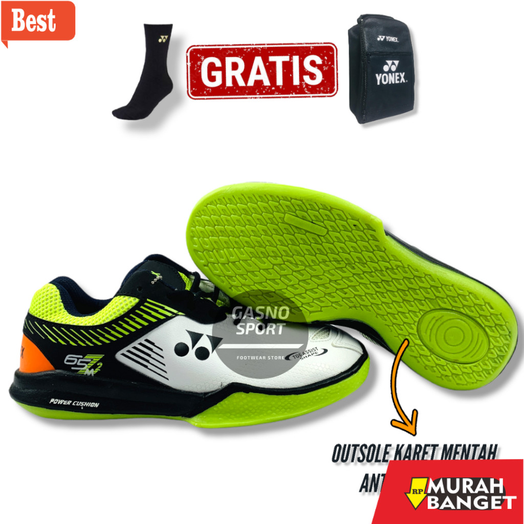 sepatu badminton murah berkualitas Sepatu Badminton Pria Sol Karet Sudah Dijahit Terlaris Sepatu Bul
