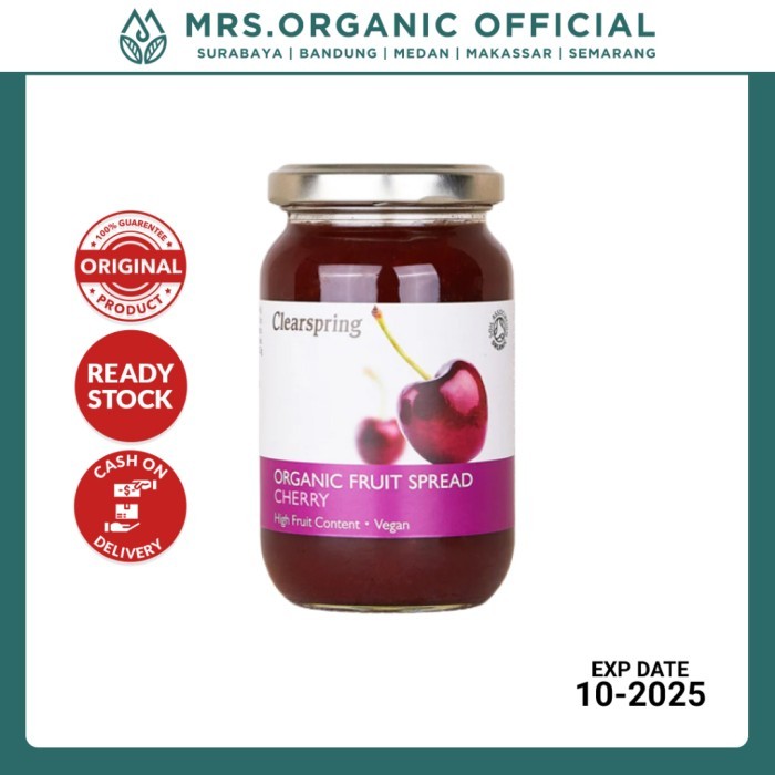 

Selai Buah Ceri Organik Clearspring Organic Cherry Fruit Spread 280g