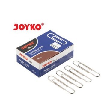 

Paper Clips / Penjepit Kertas Joyko No. 5 per Dus isi 60