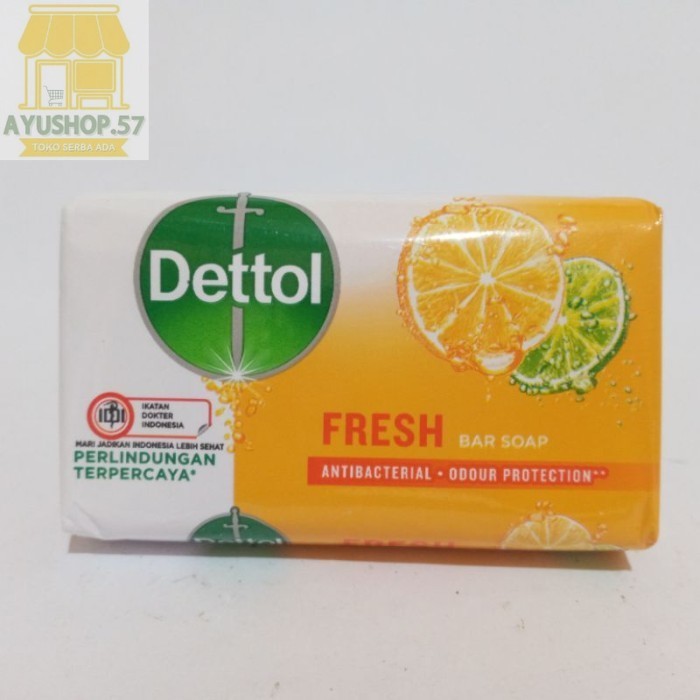 

Dettol Fresh Sabun Mandi Batang [60gr] - AYUSHOP57