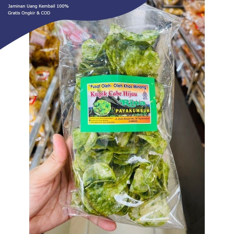 

keripik balado hijau (pedas manis 250 gram)