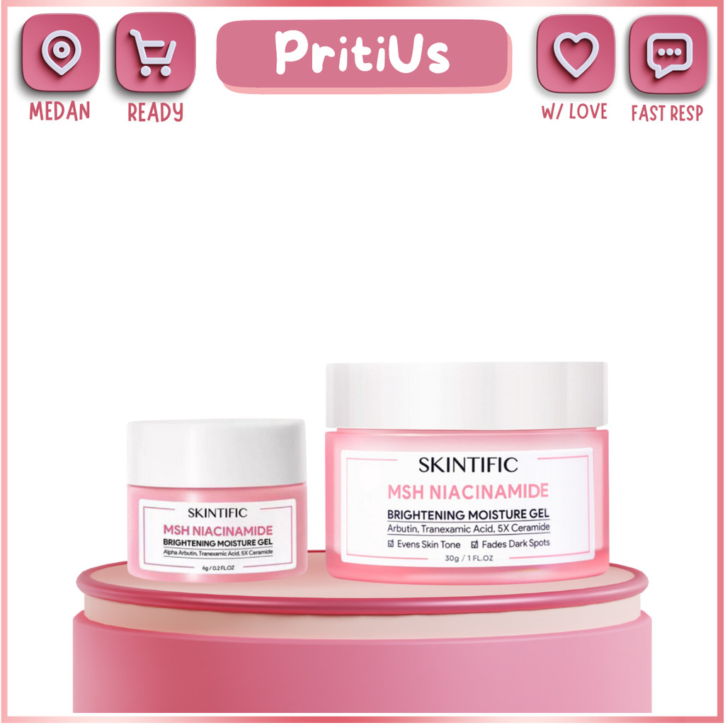 [PRITIUS] SKINTIFIC MSH Niacinamide Brightening Moisture Moisturizer Glowing Gel 30gram 80gram