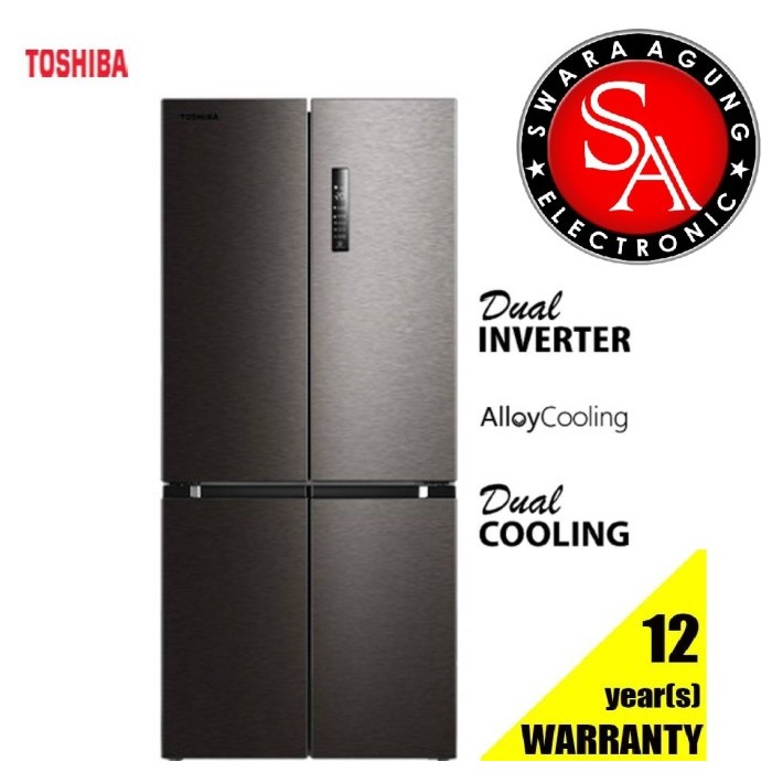 Kulkas 4 Pintu 468 Liter TOSHIBA Type: GR-RF610WE(Khusus Daerah Medan)