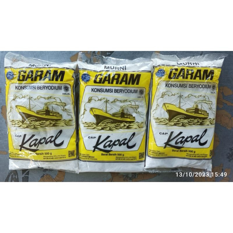 

garam cap kapal 500gr beryudium