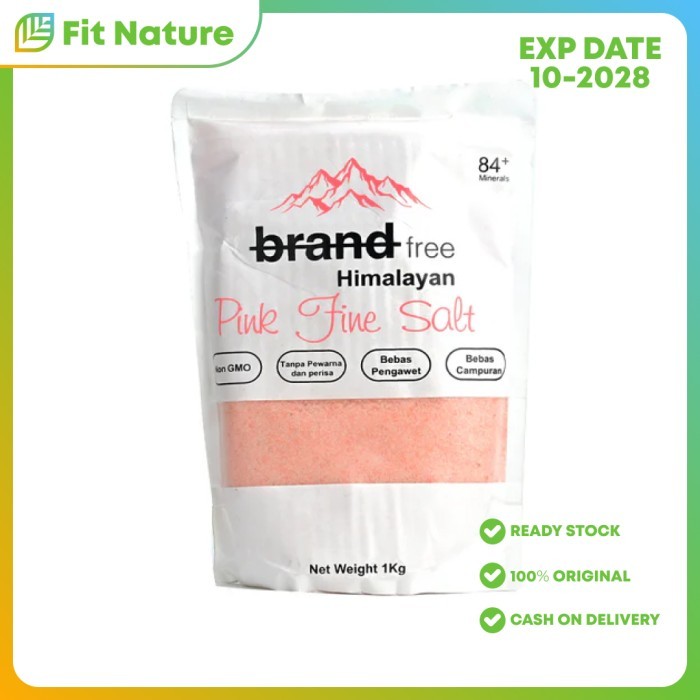 

Garam Himalaya Premium Halus Pink Fine Himalayan Salt Brandfree 1 Kg