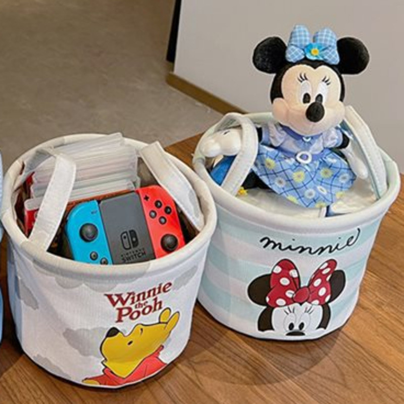 Disney Minnie Winnie The Pooh Desktop Storage Box Organizer Miscellaneous Cosmetics Storage Basket S
