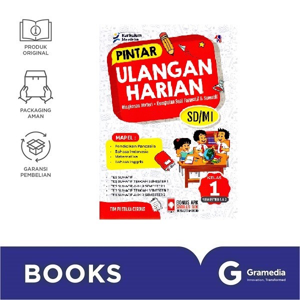 Pintar Ulangan Harian Sd/Mi Kelas 1 Kurikulum Merdeka