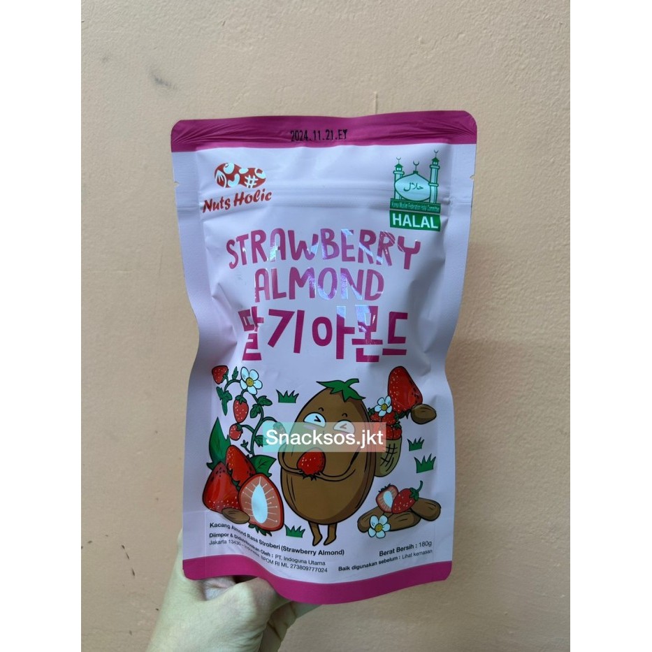 

[BIG] NUTS HOLIC Honey Butter Almond Hot Spicy Strawberry Kimchi - STRAWBERRY, BIG NUTS HOLIC