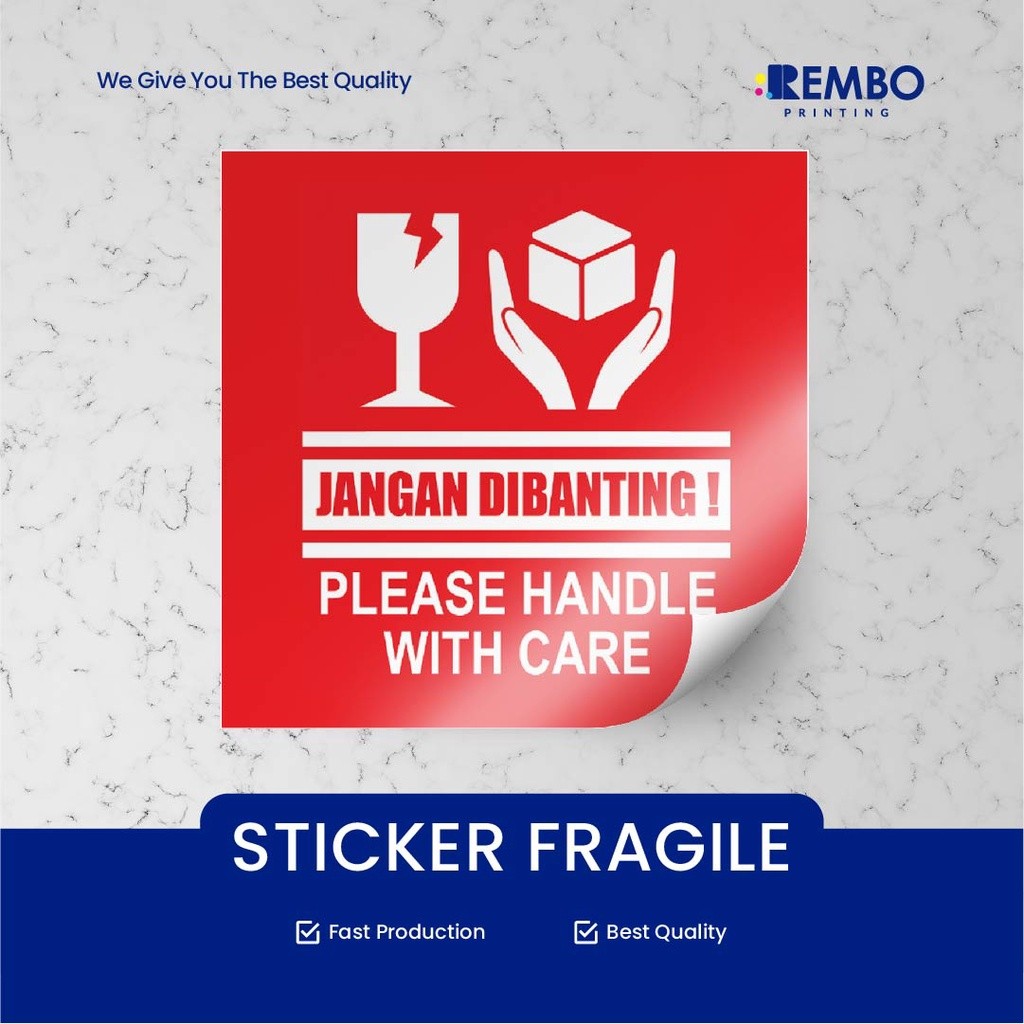 

STICKER FRAGILE / STIKER PECAH BELAH / STIKER PENGIRIMAN CHROMO TERLARIS