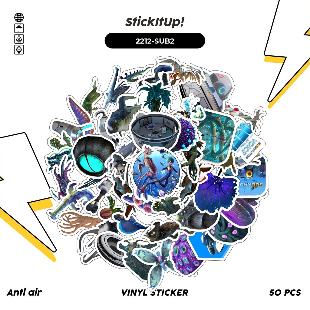 

COD✨ 50 Pcs Stiker GAME SERIES SUBNAUTICA CHAR MIX 02 Lucu Anti Air Untuk Dekorasi Notebook Sepeda Skateboard Handphone DIY