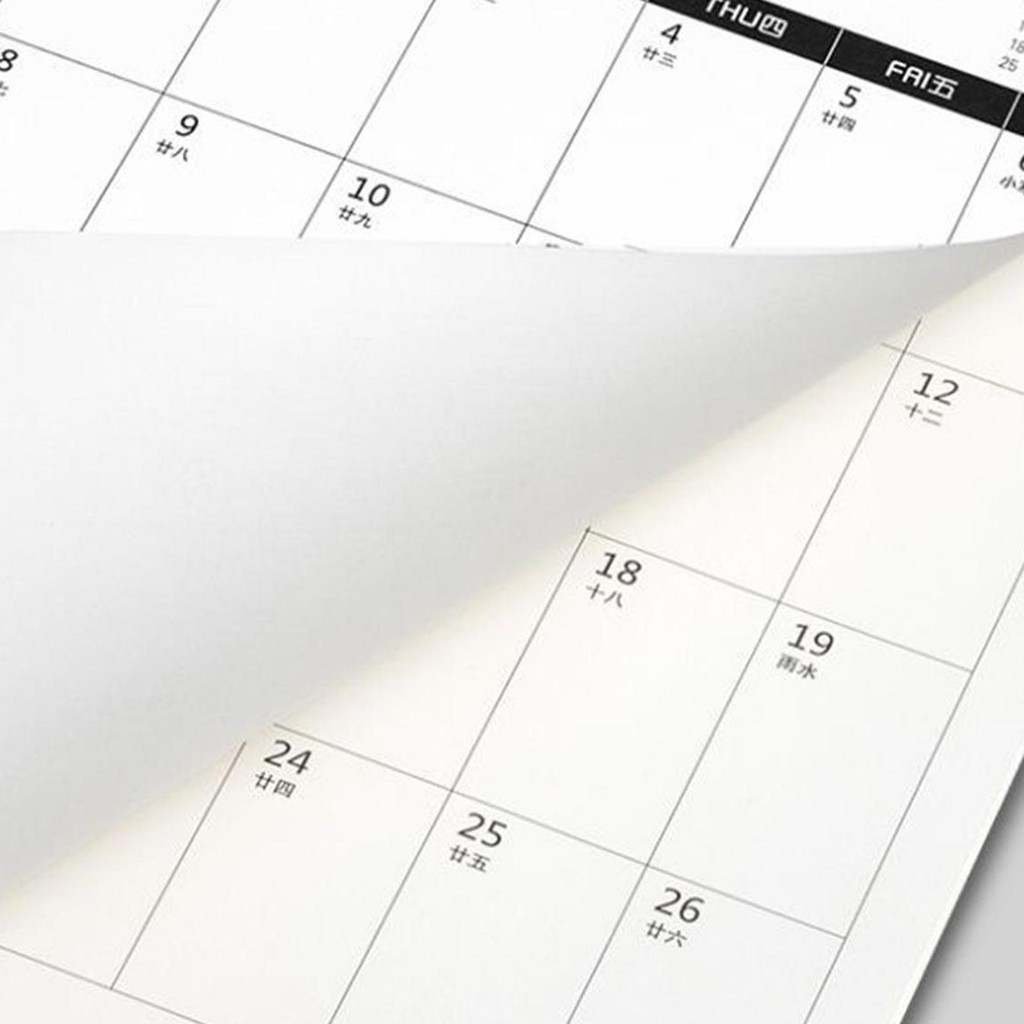 

Coil Wall Calendar Hanging Hook Monthly Calendar for New Year Bedroom Office