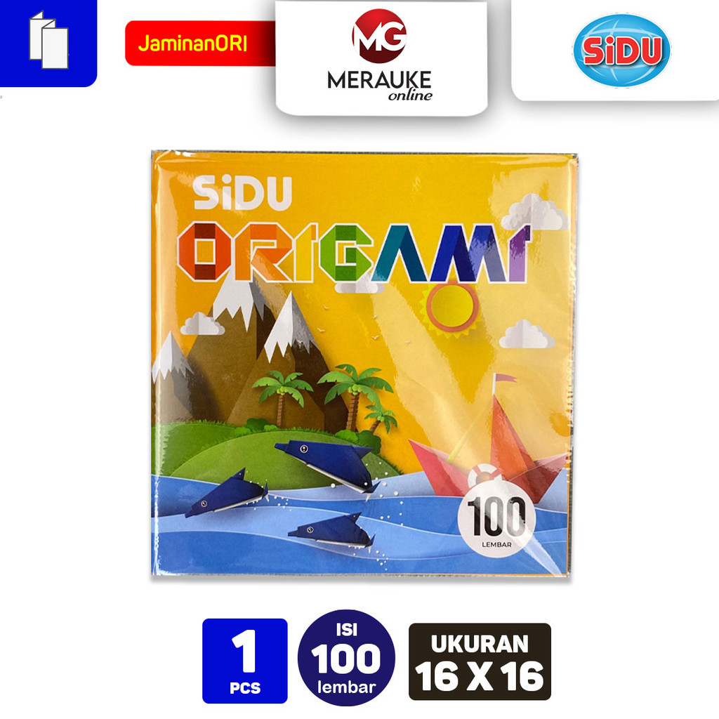 

Kertas Lipat / Origami SiDU 16x16 Isi 100 Lembar