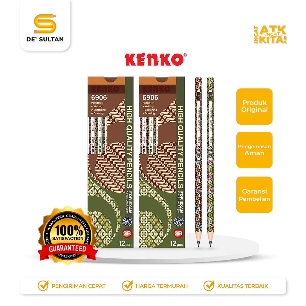 

KENKO PENSIL 2B-6906 BATIK (1LSN/ 12PCS)