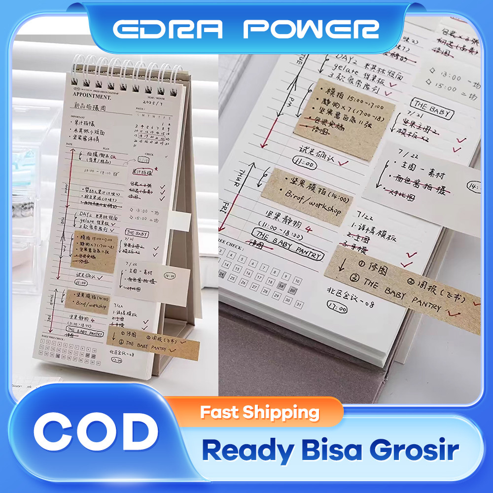 

Weekly Planner Notebook Notebook Lucu dengan Desain Standing untuk Rencana Harian Pelajar Buku Jurnal