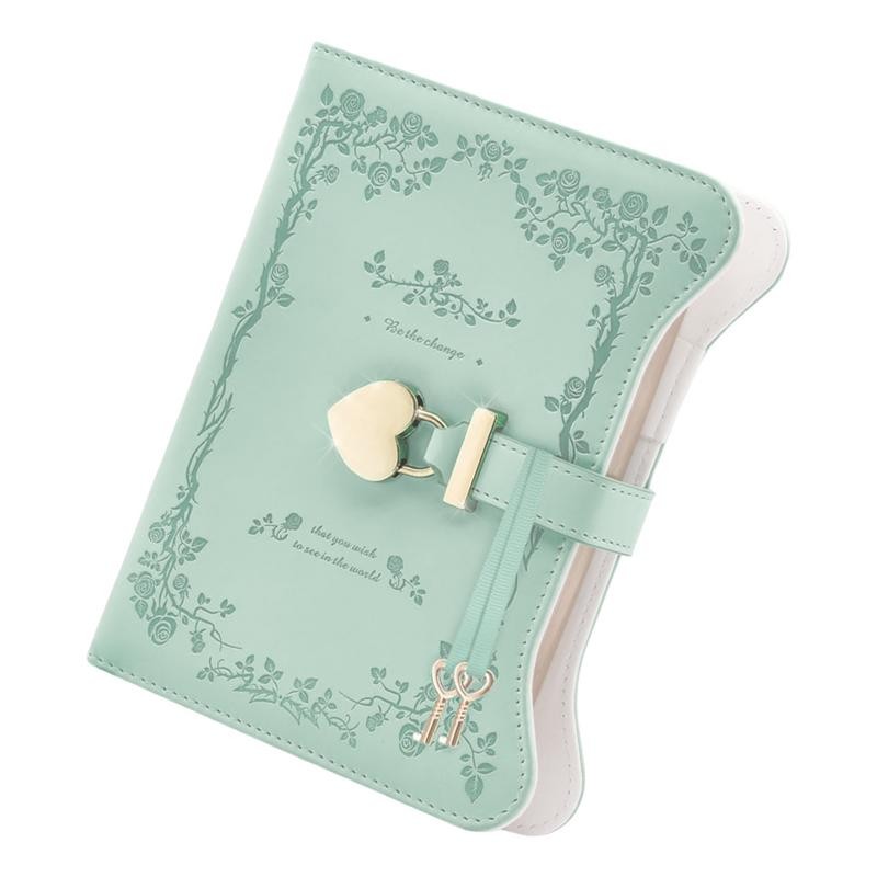 

Lock Diary B6 PU Leather Secret Journal With Lock And Key 360 Pages Refillable Notebook For Women Girls Personal Organizers Cute