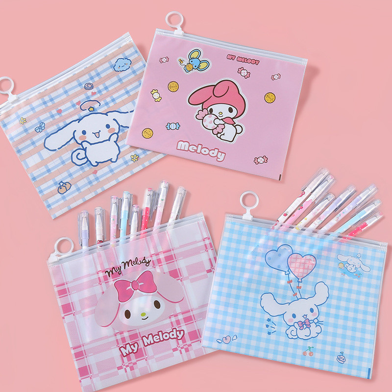 

Zipper Stationary Bag Multifungsi Sanrio Melody Monroll / Tempat Pensil / Pouch Zipper - GG0333
