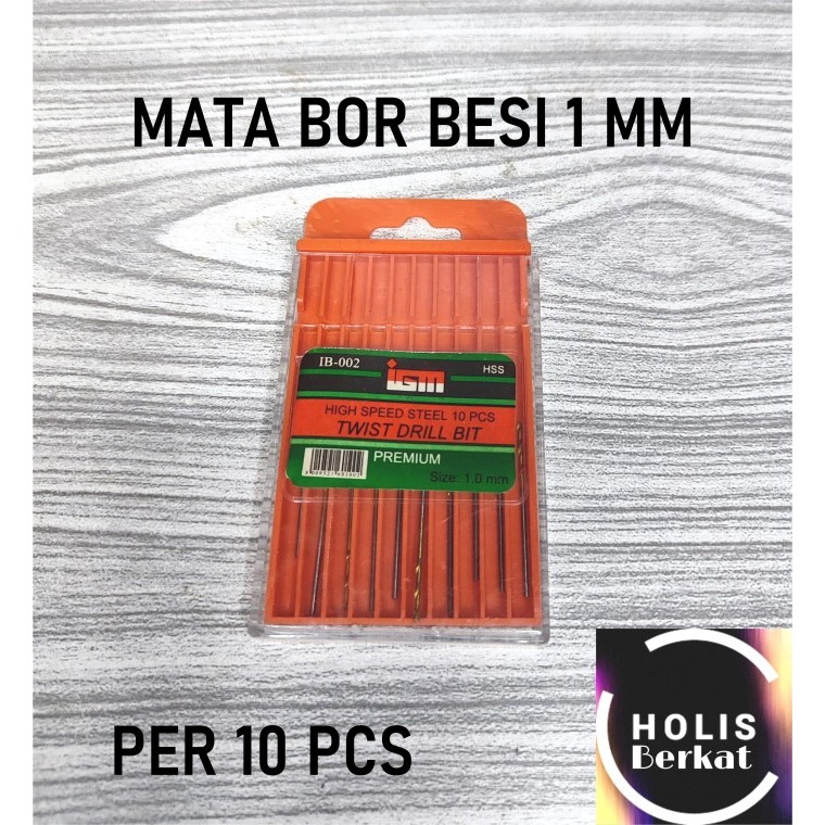 [Per 10 pcs] Mata Bor Kecil Besi Kayu Ukuran 1 mm