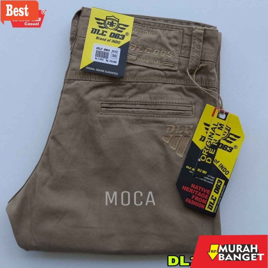 celana chino panjang pria Celana cardinal DLC pria original asli katun celana chinos Regular Standar