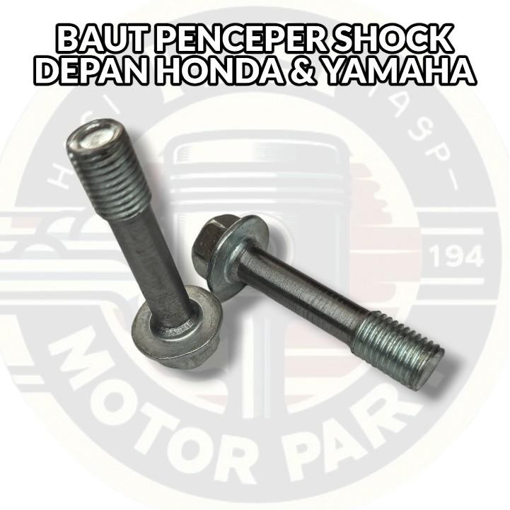 Baut shock depan penceper honda dan yamaha