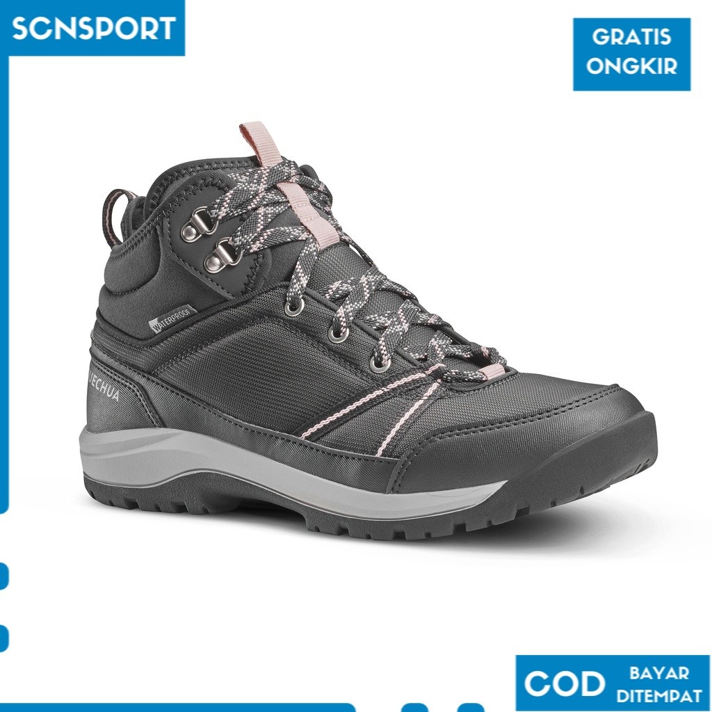 QUECHUA Sepatu hiking offroad tahan air NH150 Mid Wanita    8602931 SP1