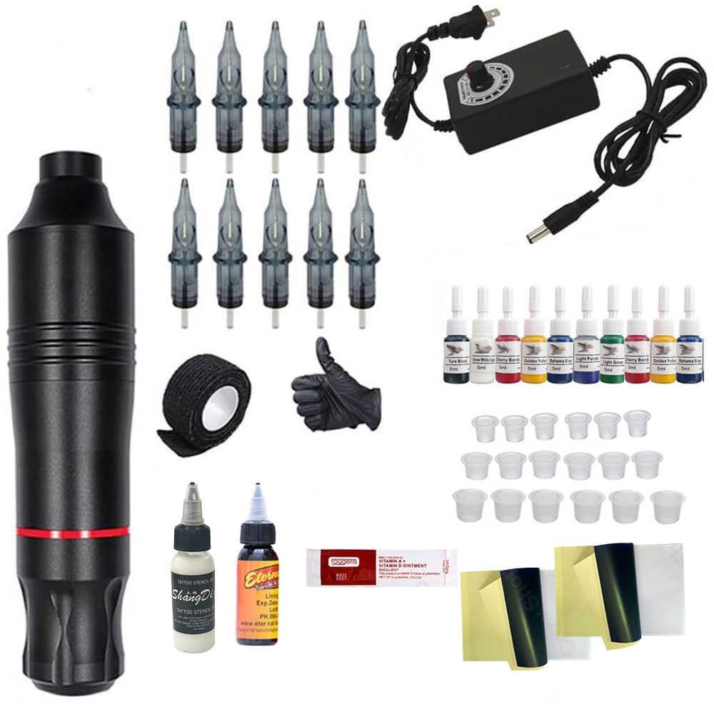 ‼️COD‼️ RVOSTR ShangDi Mesin Tato Rotary Tattoo Gun Machine Kit 11 Sets - TPN-020‼️COD‼️