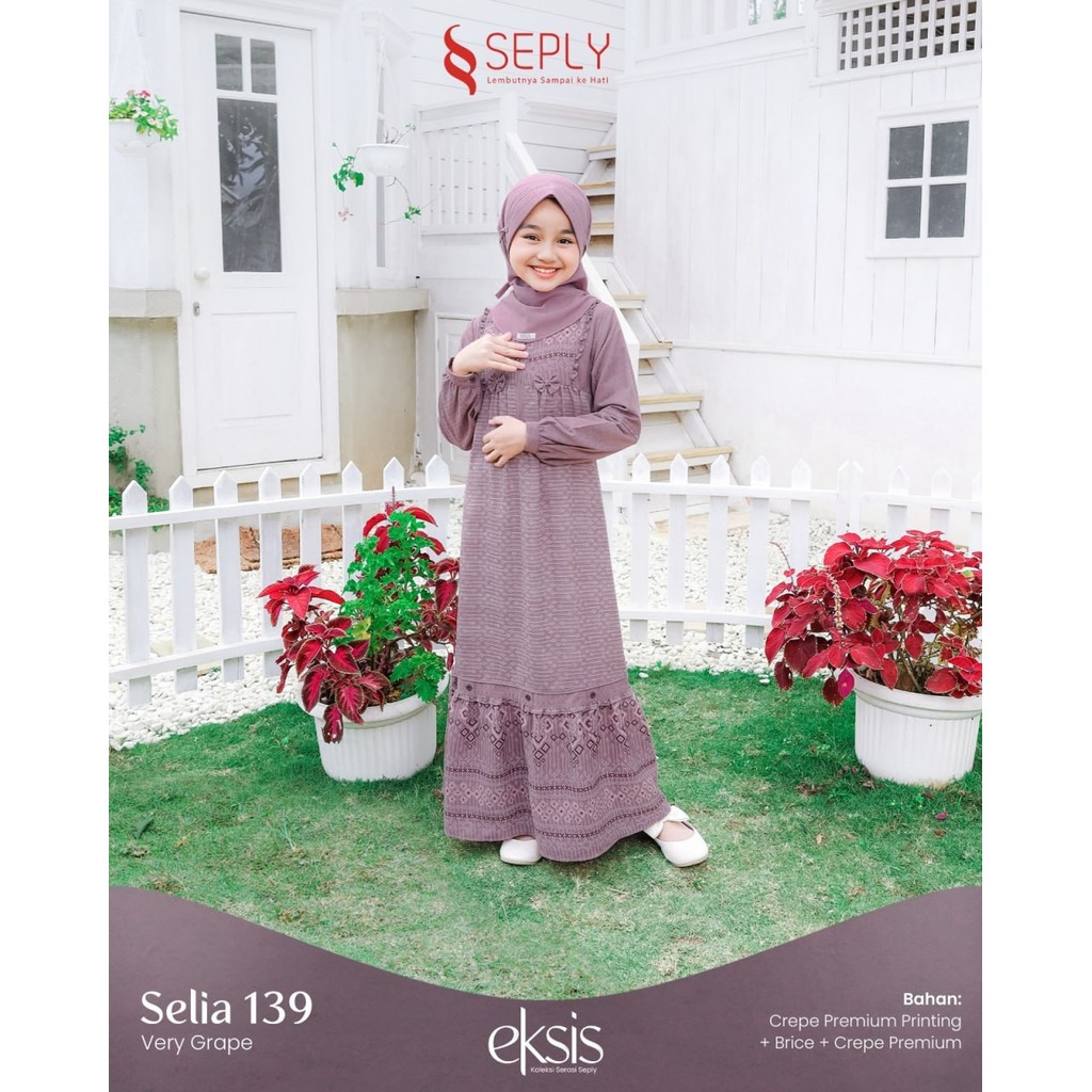SEPLY GAMIS ANAK SELIA 139 VERY GRAPE