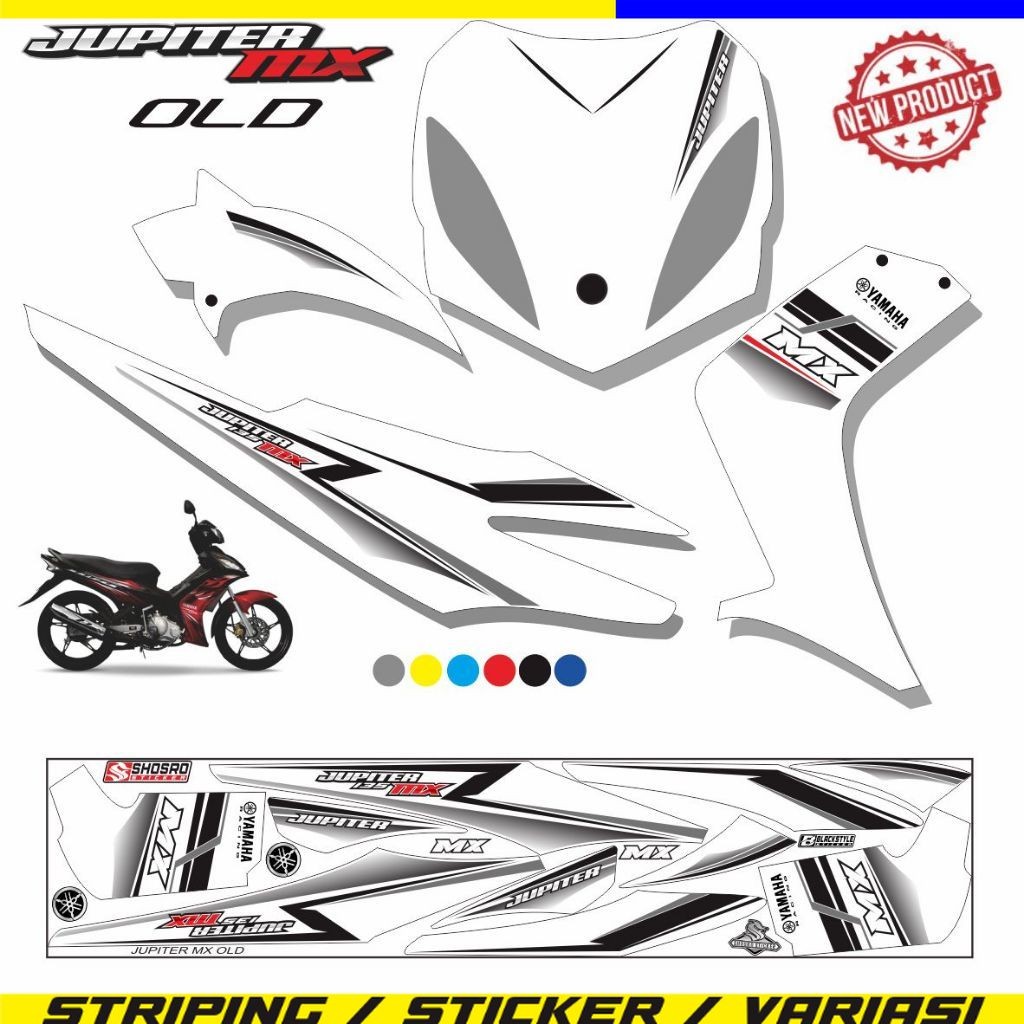 COD STIKER STRIPING JUPITER MX OLD VARIASI / STRIPING JUPITER MX VARIASI