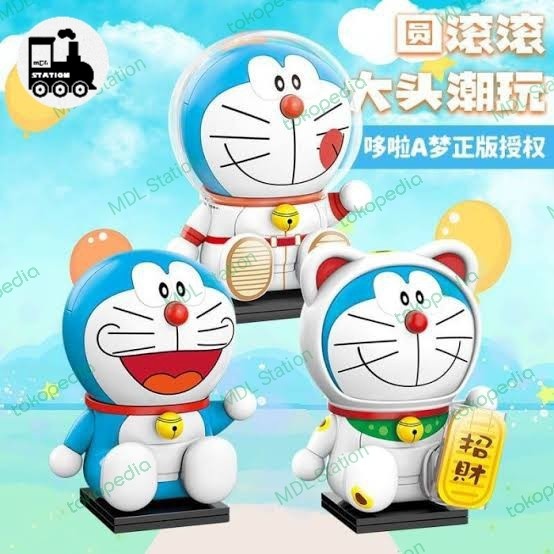 NO99 Qman Keeppley 3D Brick - DORAEMON Series Block Figure - Astronaut
