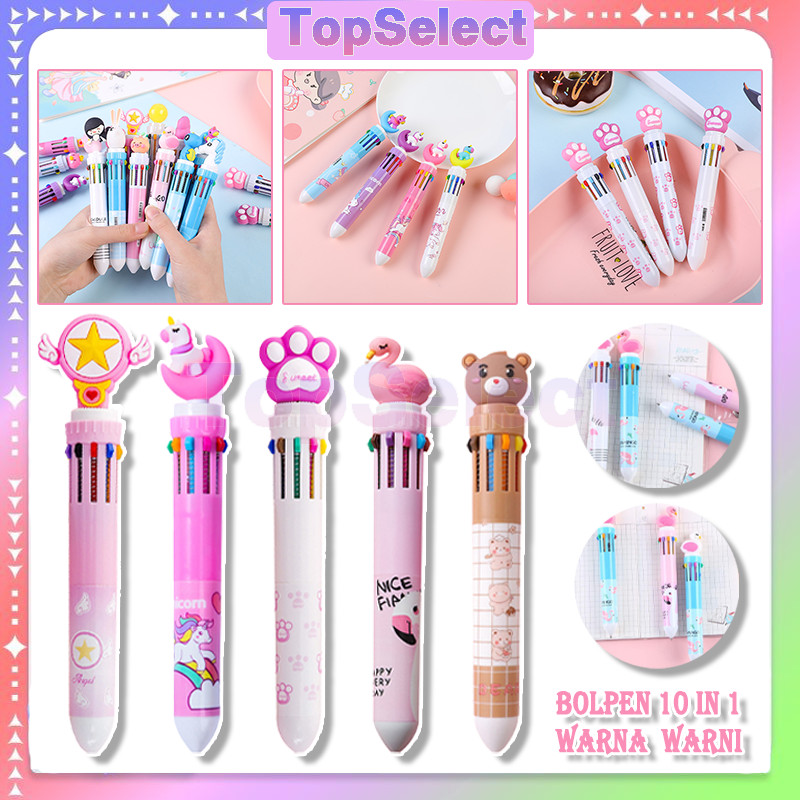 

Pulpen 10 Warna Warni/Pulpen Anak Warna/Pulpen Karakter 10 Warna /Pulpen Mekanik 10 Warna Tinta / Pulpen Netral10 Warna Tulisan /Pulpen Bermotif Karakter Lucu