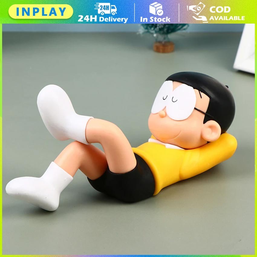 Mainan Static Figure Sleeping Nobita / Nobita Tidur Doraemon / Medicom Toysvinyl Figure Panjang Seki