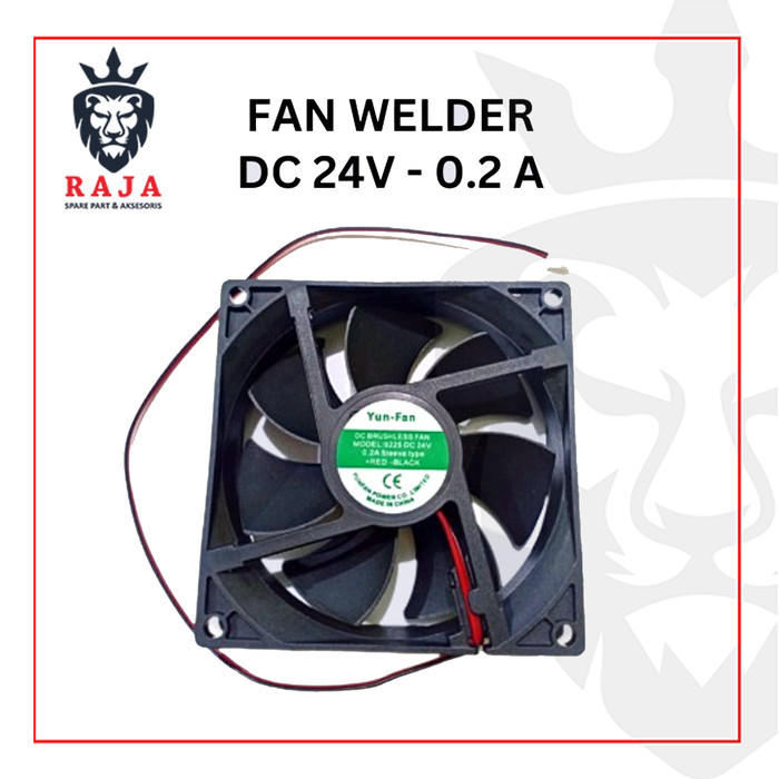 Fan kipas welder DC 24 V 0.2 A 92x92x25 mm