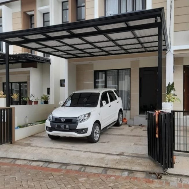 kanopi besi hollow galvanis atap alderon double