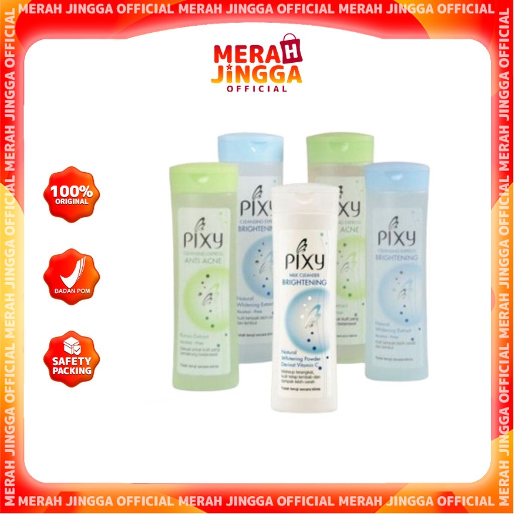 PIXY Cleansing Express Anti Acne - Brightening | Pixy Milk Cleanser Brightening | Merah Jingga Offic