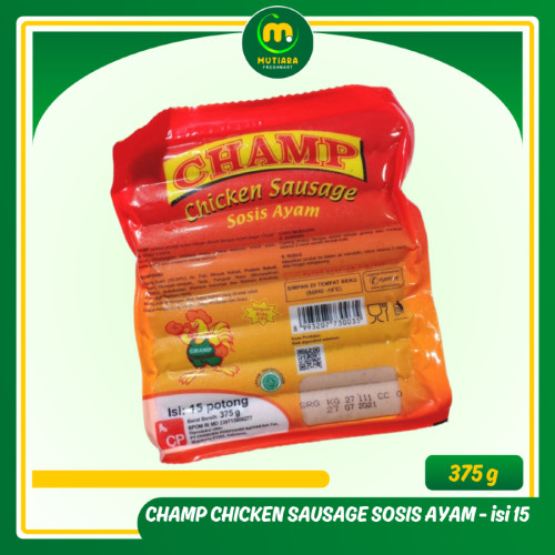 

CHAMP CHICKEN SAUSAGE SOSIS AYAM 375GR ISI 15