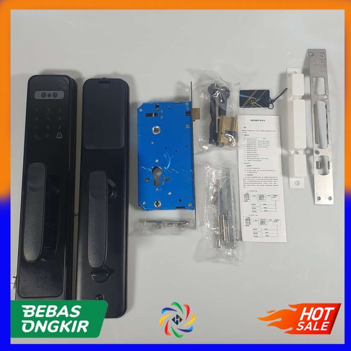 

Smart Door Lock Kunci Pintu Rumah Fingerprint Code Key Card
