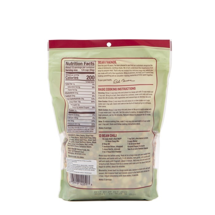 

Bob's Red Mill 13 Bean Soup Mix 822 gr - exp jauh