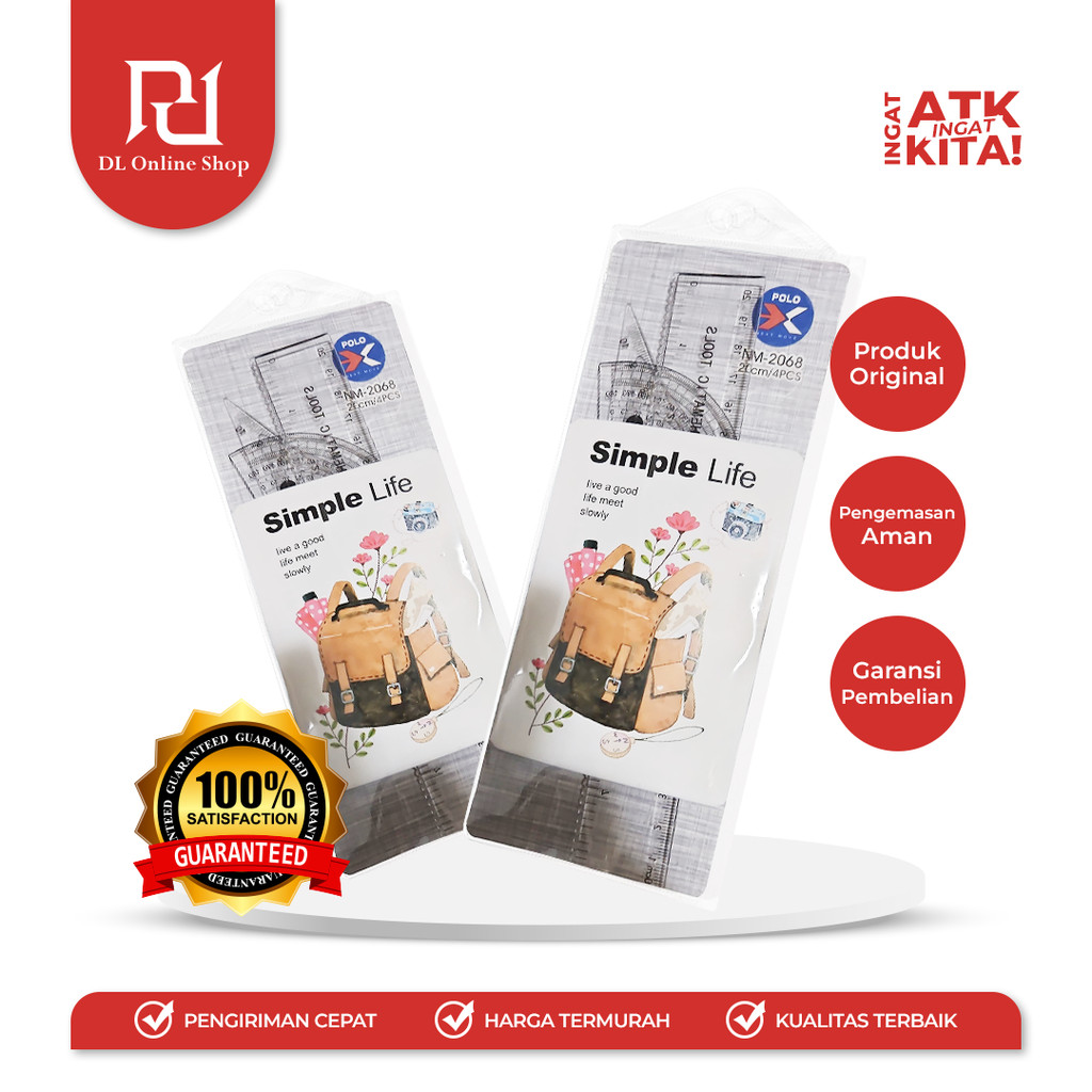 

NEXT-M PAKET PENGGARIS/ RULER SET SIMPLE LIFE NM-2068 (1SET)
