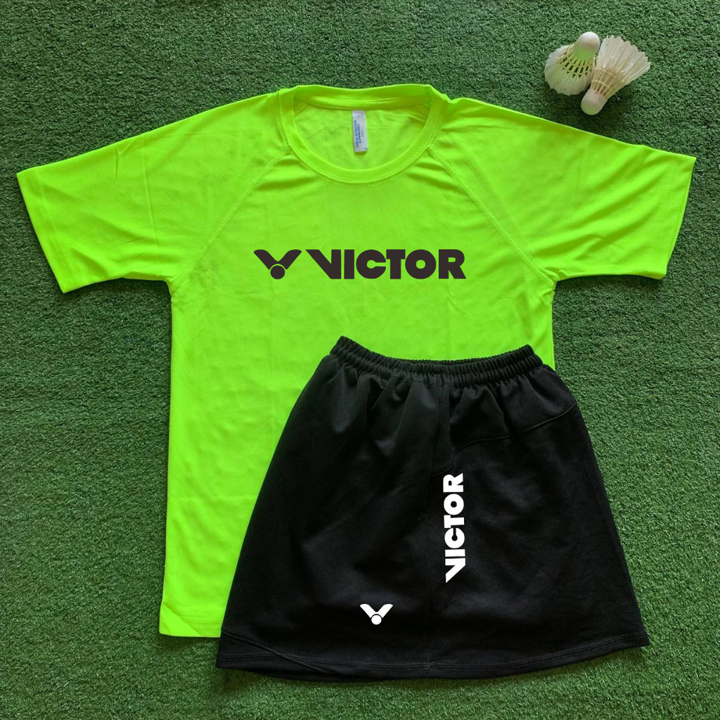 Baju Badminton DRYFIT WANITA ROK VKTR v1 STABILO