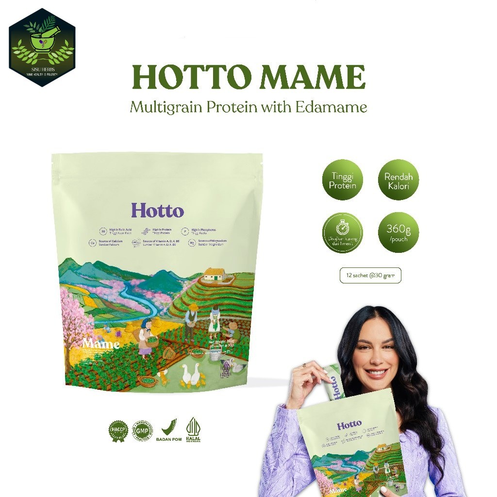 

Hotto Mame Protein Multigrain with EDAMAME 1 Saset