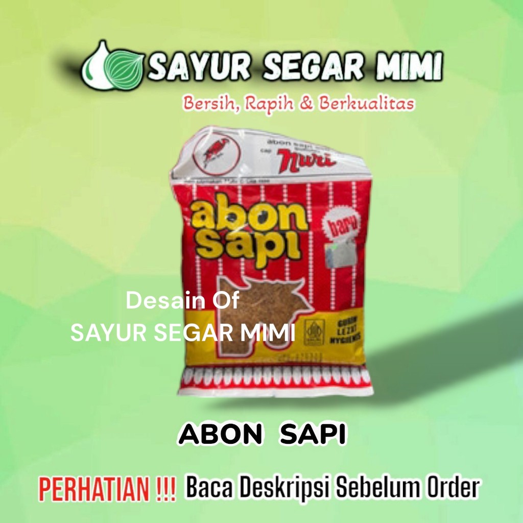 

Abon Sapi Nuri 90gr - Sayur Segar Mimi