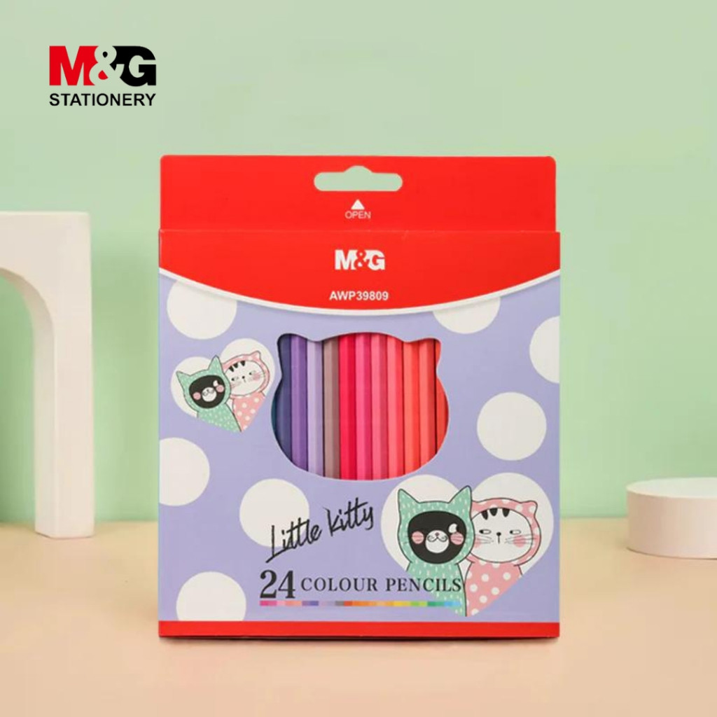 

Pensil Warna M&G 24 Warna Pastel So Many Cats #AWP39809 Colour Pencil 24 Color SHESB