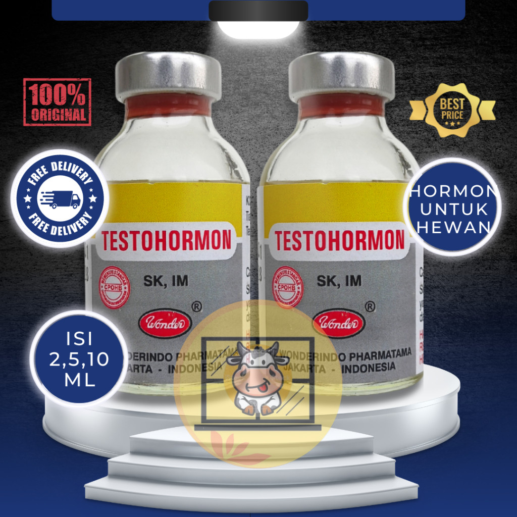 TESTOHORMON 2, 5, 10 ml | Testohormon Burung, Testohormon Ayam, Testohormon Ternak, Hormon Ayam, Hor