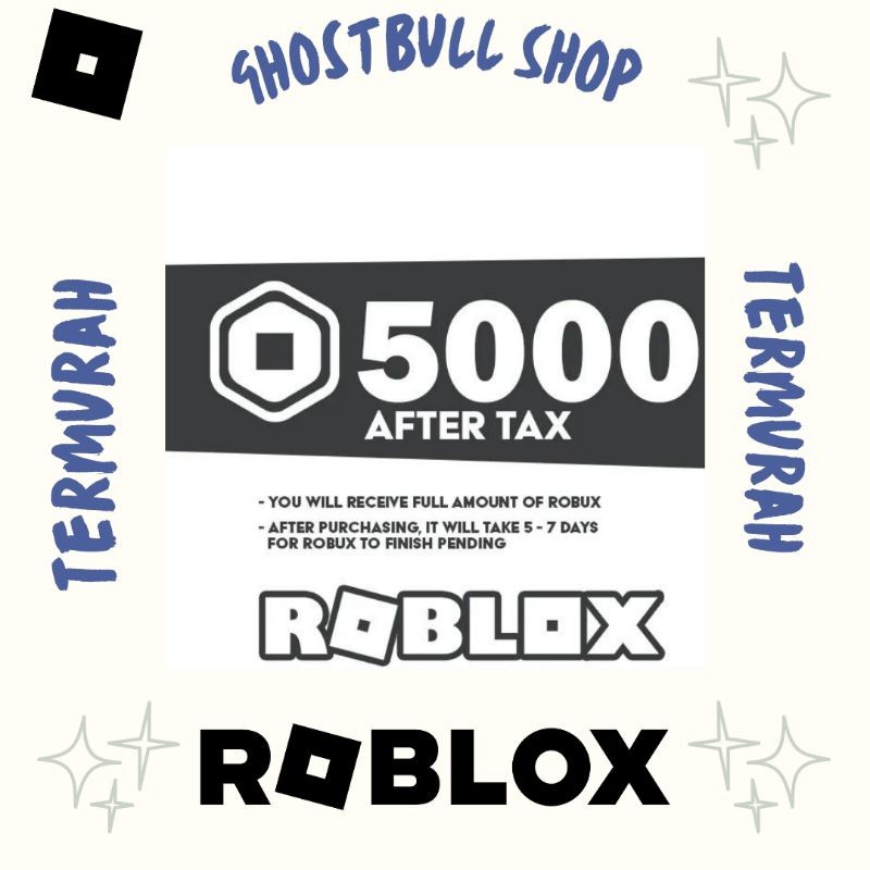 5000 Robux Via Gamepass Termurah