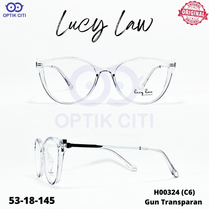 Frame Kacamata Wanita Cat Eye Lucy Law H00324 Original