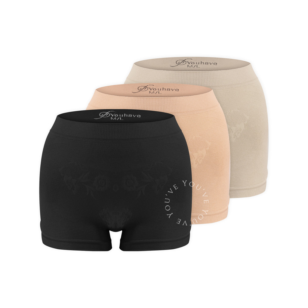 Lipton Celana Dalam Boxer Wanita Korset Celana Pendek Short Boxer Sport Slimming Boyshort  Boy Short