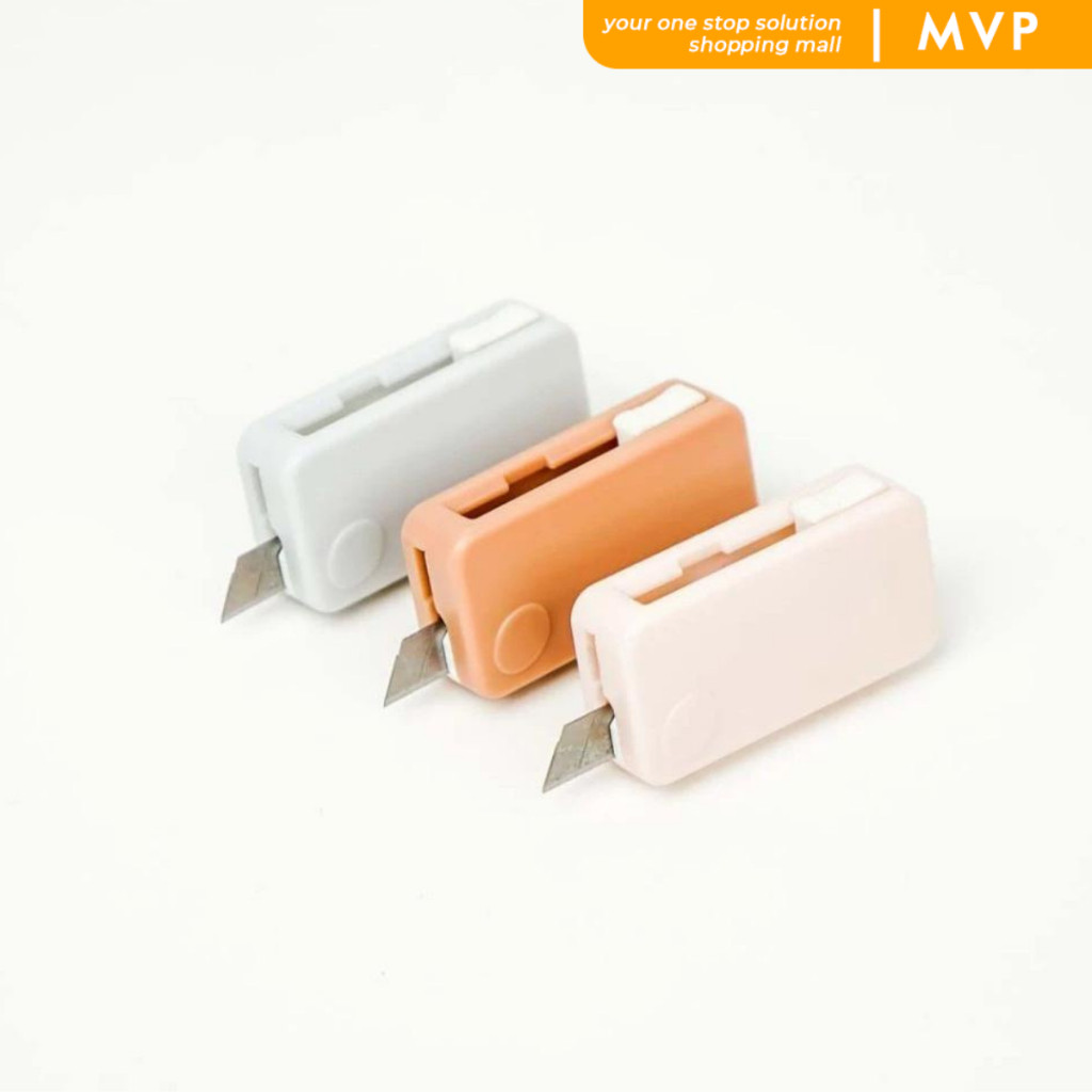 

MVP Cutter Gunting 2 In 1 Portable Pemotong Gunting Mini Lipat Stainless
