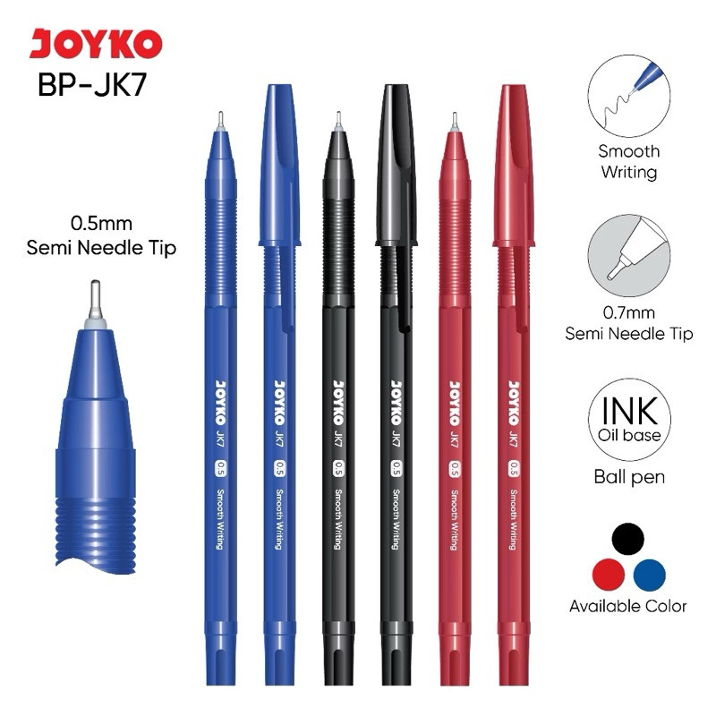 

( 1 PACK) Ball Pen Pulpen Pena Joyko JK-7 0.5 mm 1 PACK 12 BIJI
